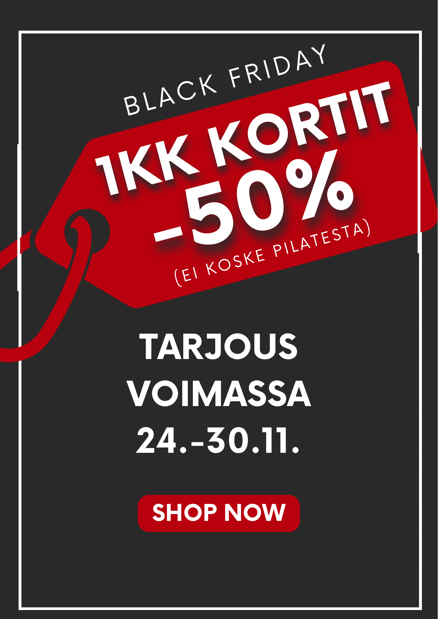 Red and White Bold Black Friday Sale Flyer